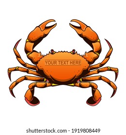 Crab Logo Vector, Vector EPS 10