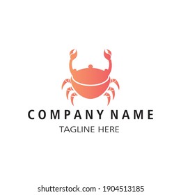 Crab logo vector icon design illustration