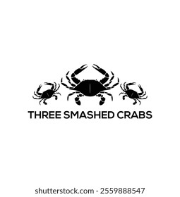 Crab logo vector. Sea food logo vector
