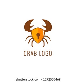 Crab Logos Design Illustration Vector Template