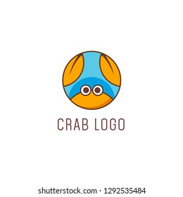 Crab Logos Design Illustration Vector Template
