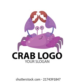 Crab mascot for seafood restaurant logo, can you add your slogan