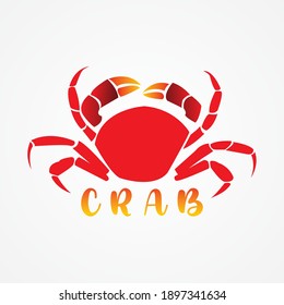 crab is one of the favorite foods, with a simple logo with an attractive appearance