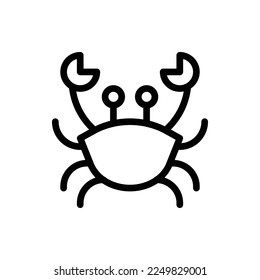 Crab Outline Icon. Crab Icon