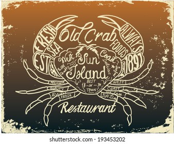 Crab printed t-shirt 