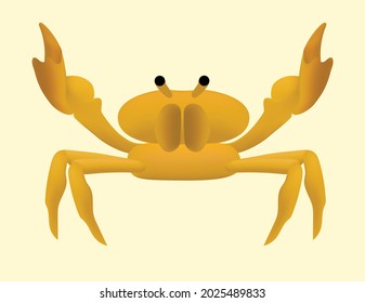 un cangrejo listo para pellizcar