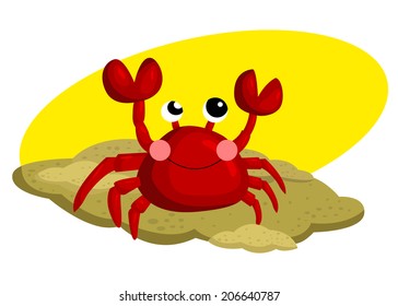 Crab In The Sand