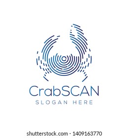 Crab Scan Technology Logo vector 