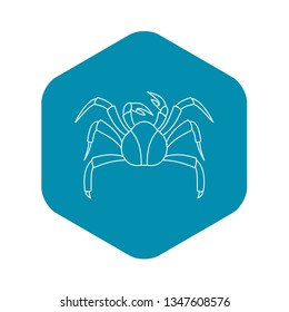 Crab sea animal icon. Outline illustration of crab sea animal vector icon for web
