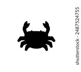 crab sea animal icon solid style