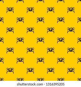Crab sea animal pattern seamless vector repeat geometric yellow for any design