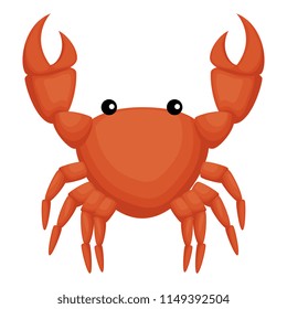 crab sea isolated icon