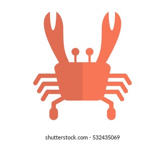 crab seafood image vector icon logo animal water beach  silhouette