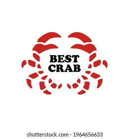 crab seafood logo vector icon illustration