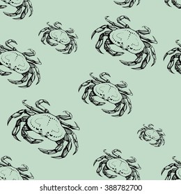 crab seamless pattern