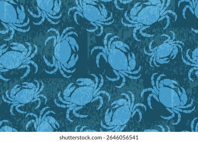 crab seamless pattern or crab background
