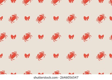 crab seamless pattern or crab background