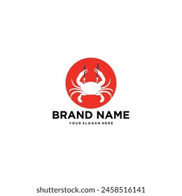 a crab shaped cooking pot illustration for Seafood logo design