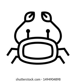Crab shellfish Fiddler Vector Icon