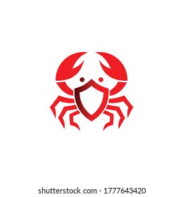 Crab Shield Logo Shield Logo Crab Stock Vector (Royalty Free ...