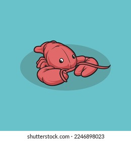 crab shrimp or lobster cute