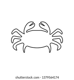 crab silhouette icon. Element of zoo for mobile concept and web apps icon. Outline, thin line icon for website design and development, app development