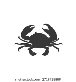 Krabbe Silhouette Symbol ohne Hintergrund