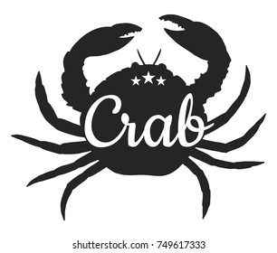 crab silhouette logo