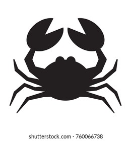 crab silhouette vector