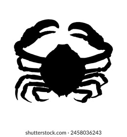 Crab silhouette - vector illustration	