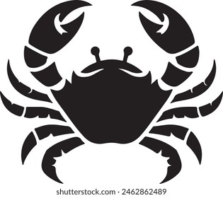 The Crab silhouette.This is an editable eps vector file.