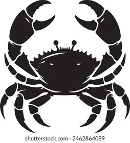 The Crab silhouette.This is an editable eps vector file.