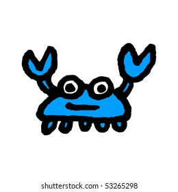 Crab sketch. Vector.