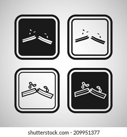 Crab sticks icon
