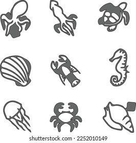 crab tortoise octopus sea animal