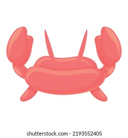 Crab toy icon cartoon vector. Air animal. Art shape