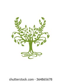 Crab Tree Logo, Tree Logo