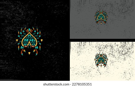 crab tribal vector illustration tattoo design