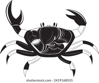 Crab-Vektorgrafik,
simbol, ethnisch, tattoo, art