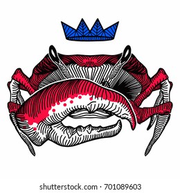 crab vector crown pinc
