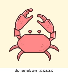 Crab in vector (EPS 8)