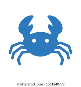 crab vector glyph colour icon 