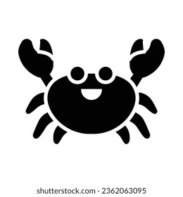 Crab Vector Glyph Icon For Personal And Commercial Use.
