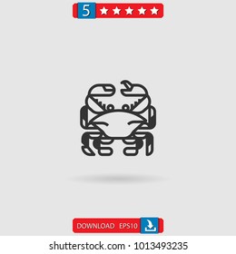 crab vector icon