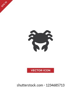 Crab vector icon