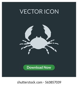 Crab vector icon