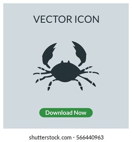 Crab vector icon