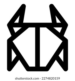activo de ilustración de icono de vector crab