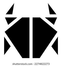 Krabbe-Vektorsymbol-Illustrationsgut