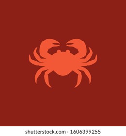Crab vector icon illustration design template